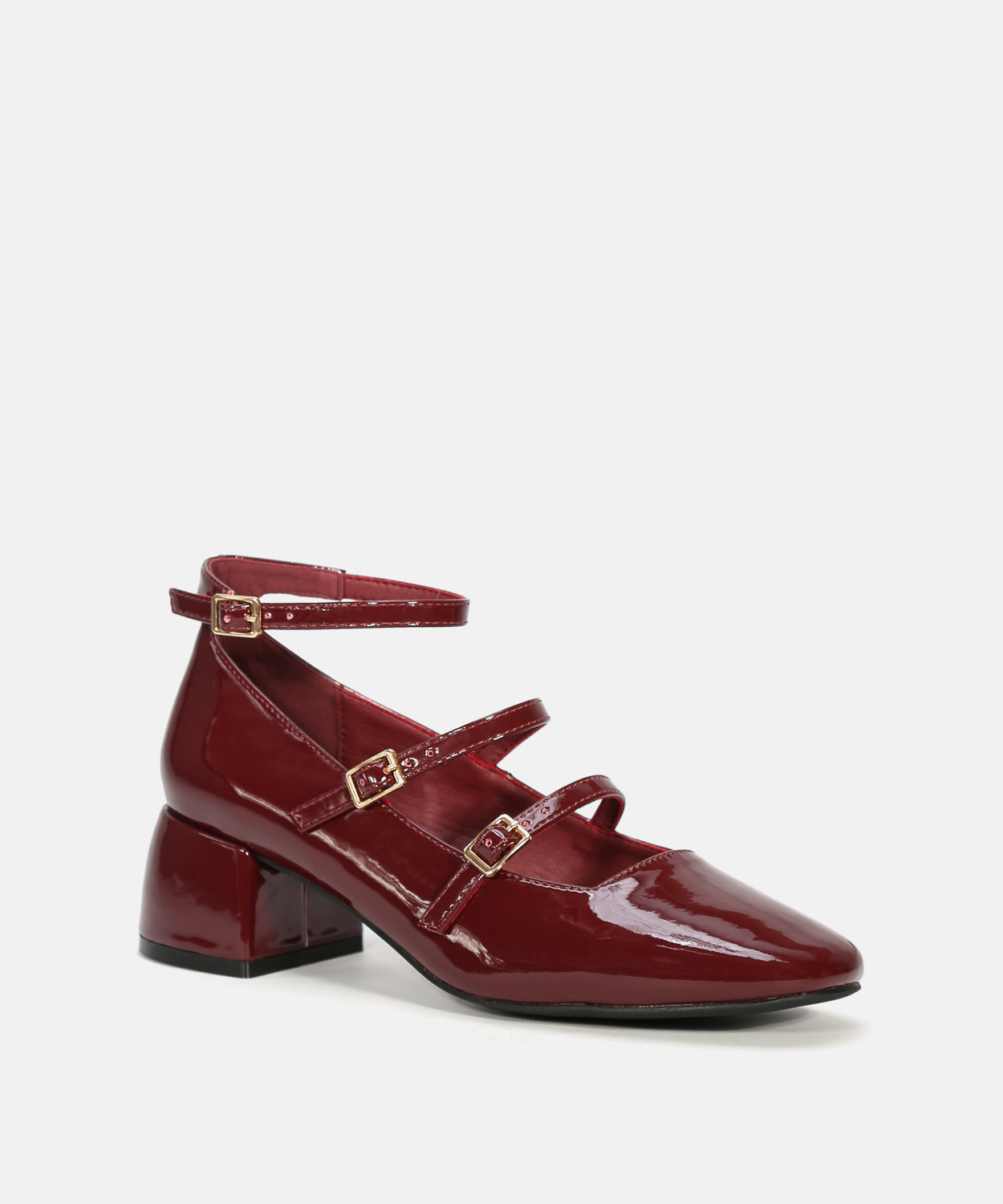 Zapatos tac&oacute;n doble hebilla image number null